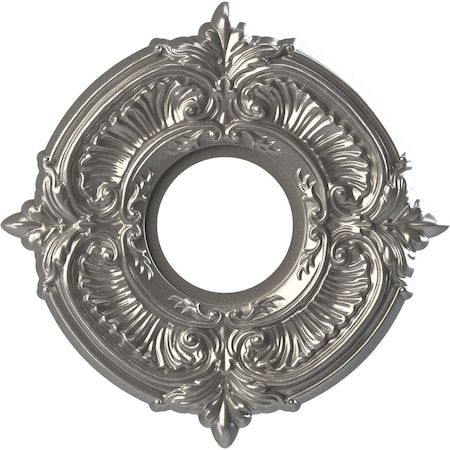 Ekena Millwork Attica Thermoformed PVC Ceiling Medallion Fits Canopies up to 4 1/8-in., Aged Dark Steel CMP10ATCST